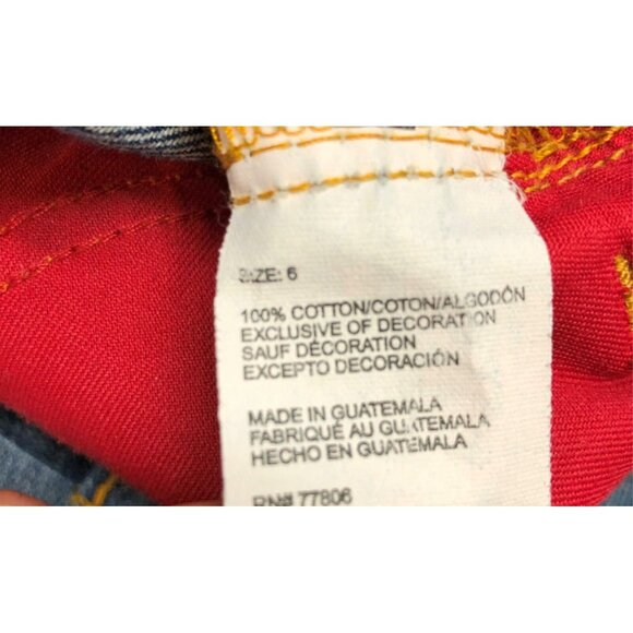 Tommy Hilfiger Jean Pencil Skirt Side Slit Distressed Medium Wash Womens 6 Logo - Picture 9 of 10